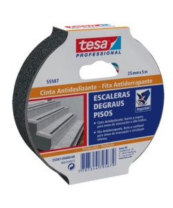 NASTRO ANTISCIVOLO ANTI-SLIP NERO, 25 MM X 5 MT - TESA